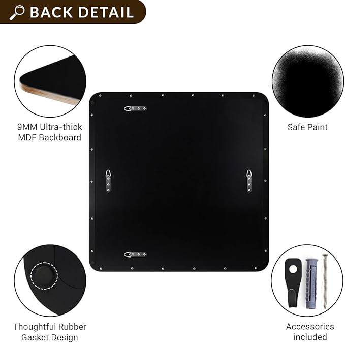 ANDY STAR Black Bathroom Mirrors