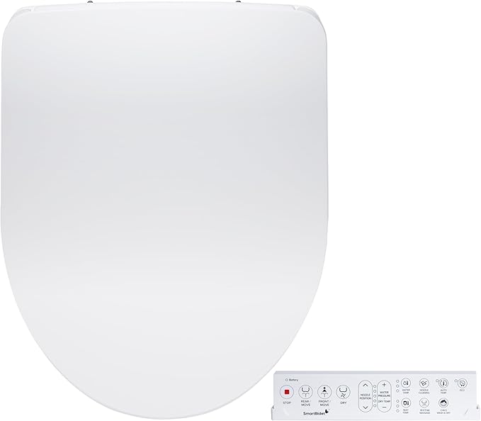 SmartBidet® SB-1200 Luxury Advanced Electric Smart Bidet Round White Toilet Seat