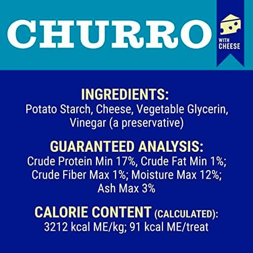 Himalayan Pet Supply Churro Cheese Treats | Lactose Free - Gluten Free - Grain Free | USA Made | All Breeds | 13 Churros | Real Himalayan Cheese