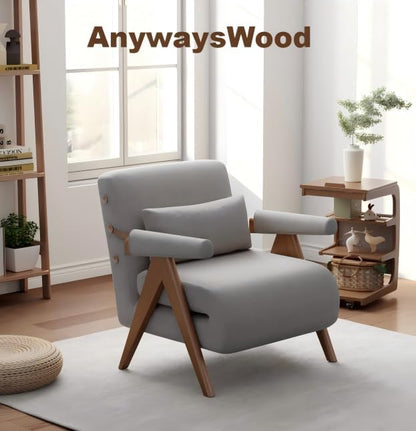 3 in 1 Residential Convertible Sofa Bed Chair|3 in 1 Sleeper Sofa Couch Bed | Adults | Living Room, Bedroom,Office (Grey D31.8 x W31.5 x H31.8 inch)