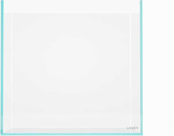 LANDEN 15.6 Gallon Cube Rimless Low Iron Aquarium Tank,15.7" L × 15.7" W × 15.7" H (40cm x 40cm x 40cm) 6mm Thickness with Nano Foam Leveling Mat Included