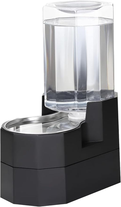 Sfozstra 7L Raised Dog Water Dispenser: Comfortable Drinking | Gravity Water Dispenser/Better Drinking Posture/Medium Dogs/304 Stainless Steel Bowl/Spill Resistant Base/Dishwasher Safe