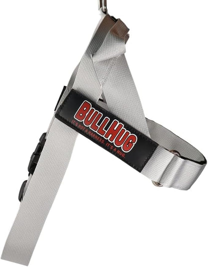Adjustable Dog Harness– No Pull, No Choke – for English Bulldogs, French Bulldogs, Pugs & Broad-Chested Breeds – Easy, Safe Walks (Silver, Small)