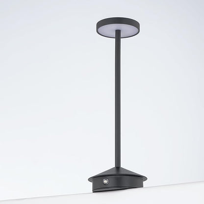 Orbit LED Cordless USB-C Re-Chargeable Desk Lamp, 5200mAh Battery Operated with 3 Color Temperature 2700K-3000K-3500K and Fingertip Touch On/Off Plus Dimming in Black