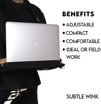 Portable Laptop Harness for Walking – Adjustable Secure Walking Laptop Harness Easily fits upto-16-inch with Flexible Strap