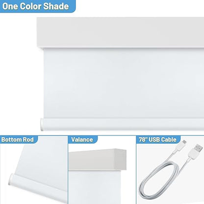 Motorized Blinds with Remote, Automatic Shades Work with Alexa/Google/Apple Home