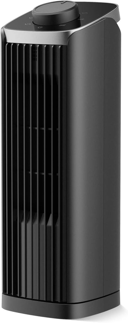 PNTCK Fan for Bedroom, 3 Speeds Max 23ft/s, 70° Oscillating Desk Fan, Bladeless