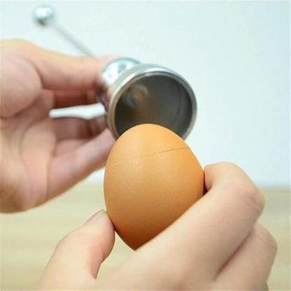 Stainless Steel Eggshell Opener French Measuring Ball Egg Cutting Beater Kitchen Tool Cooked