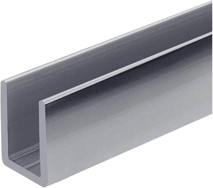 Brixwell SDCD38PS-CCP12 Polished Stainless 3/8" Fixed Panel Shower Door Deep