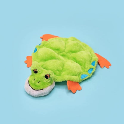 ZippyPaws Squeakie Crawler- No Stuffing Dog Toy to Keep Them Busy, for Small, Medium, & Large Dogs, Squeaky Pet Toy for Boredom, Unstuffed Chew Toy, Soft Plush Puppy Products, Toby The Tree Frog- 11"