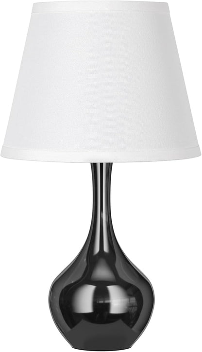 Seealle Touch Touch Table Lamps for Nightstand, 3-Way Dimmable Small Bedroom Lamps for Night Stands, Pearl-Black Bedside Lamps for Living Room, Kids Room, End Table(LED Bulb Included)