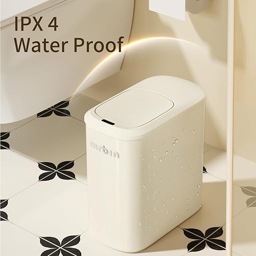 MRBIN Metal Motion Sensor Bathroom Trash Can