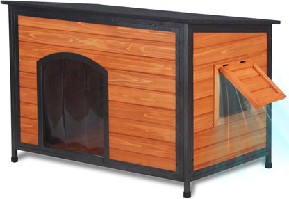Dog House Outdoor Weatherproof 43.3" L Chew Proof Dog.. Everyday comfort that fits naturally into your space.