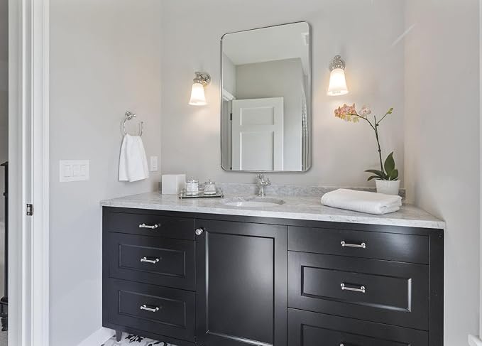 ANDY STAR Square Brushed Nickel Mirror