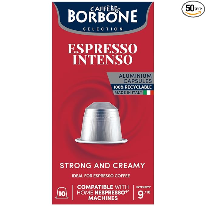 Caffè Borbone Espresso Intenso Aluminum Capsules Compatible