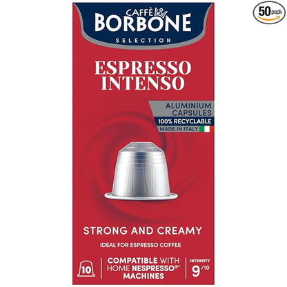 Caffè Borbone Espresso Intenso Aluminum Capsules Compatible