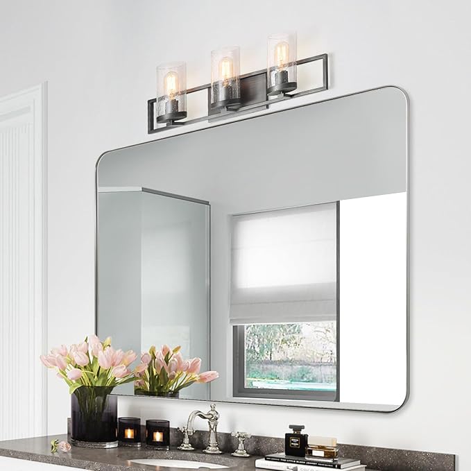 ANDY STAR 30”x40”Brushed Nickel Mirror