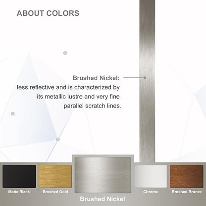 ANDY STAR Brushed Nickel Mirror