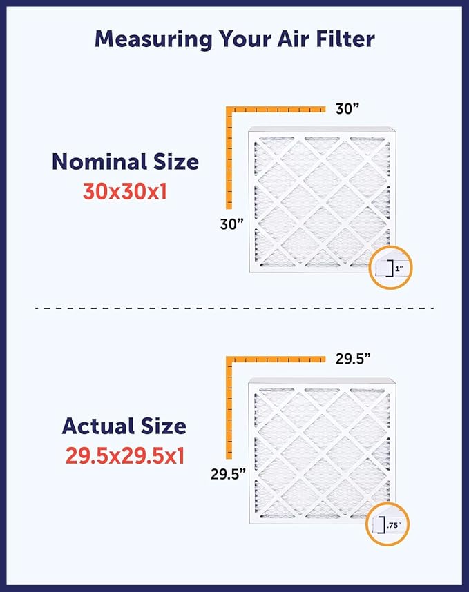 Filter King 38.5x22.5x1 Air Filter | 4-PACK | MERV 8 HVAC Pleated A/C Furnace