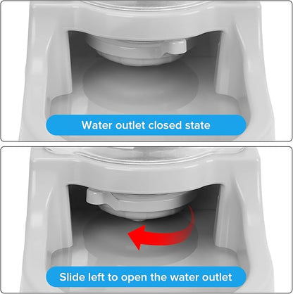 Kenond 9.5L Dog Feeder and Water Bowl Set for Dog, Automatic Food Dispenser | Wide Mouth, Easy to Clean/ Gravity Filled/ Large Capacity/ Multi Pet Home