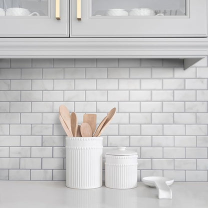 SMART TILES Peel and Stick Backsplash- 10 Sheets of 10.95" x 9.70"