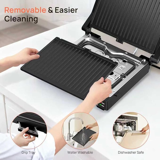 Electric Indoor Grill, 1600W Electric Grill