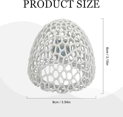 Cave with Suction Cup, Aquarium Betta Fish Hideout Habitat Decor, Stable Resting Hiding Place for Cherry Shrimp, Dwarf Shrimp, Guppy and Small Fish (White)