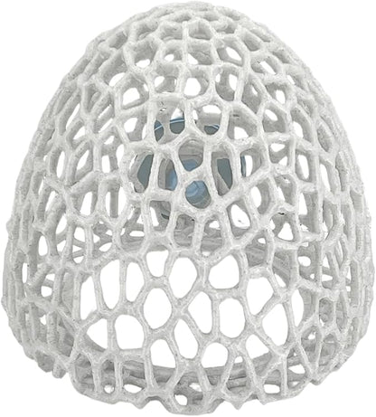Cave with Suction Cup, Aquarium Betta Fish Hideout Habitat Decor, Stable Resting Hiding Place for Cherry Shrimp, Dwarf Shrimp, Guppy and Small Fish (White)