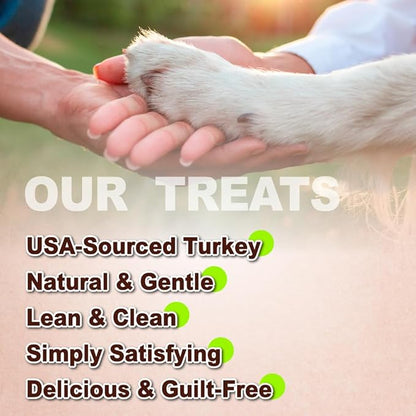 AFreschi Turkey Tendons for Dogs, USA-Sourced, Healthy Dog Treats, Rawhide-Free Puppy Chews, Long Lasting, All Natural, Hypoallergenic Dog Treats, Classic Series, Flaked, 3.5 oz Pack