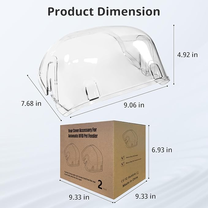 Rear Cover for Automatic Microchip Cat Pet Feeder