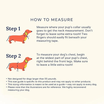 Lucy & Co. Reversible Dog Harness - Water-Repellent Neoprene, Dual-Print Design, Easy Swap Style, Adjustable Comfort Fit - Have a Nice Day Reversible Harness - X-Small