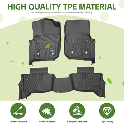 Floor Mats for 2025 2026 Toyota 4Runner 5 Seats Gas, All Weather TPE Protector 1st&2nd Row Floor Liners Accessories(Not for Hybrid EV&i-Force MAX)