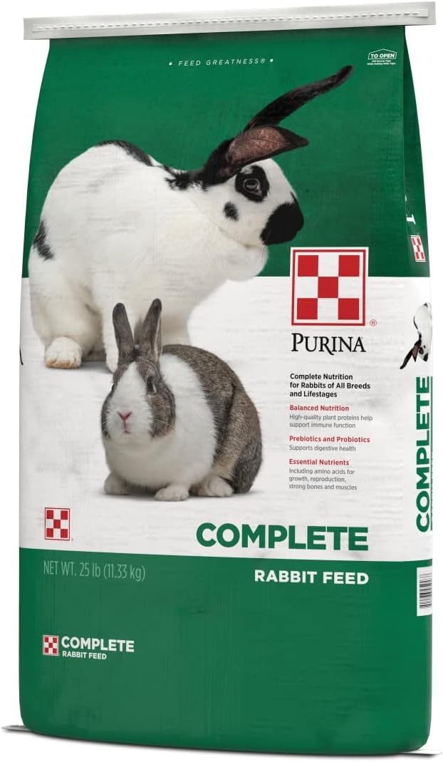 Purina Rabbit Food Complete Pellets, 25 lb