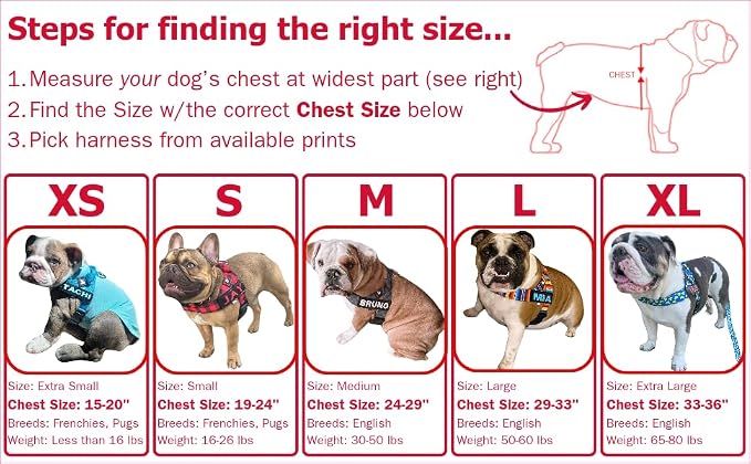 Adjustable Dog Harness– No Pull, No Choke – for English Bulldogs, French Bulldogs, Pugs & Broad-Chested Breeds – Easy, Safe Walks (Shark, Small)