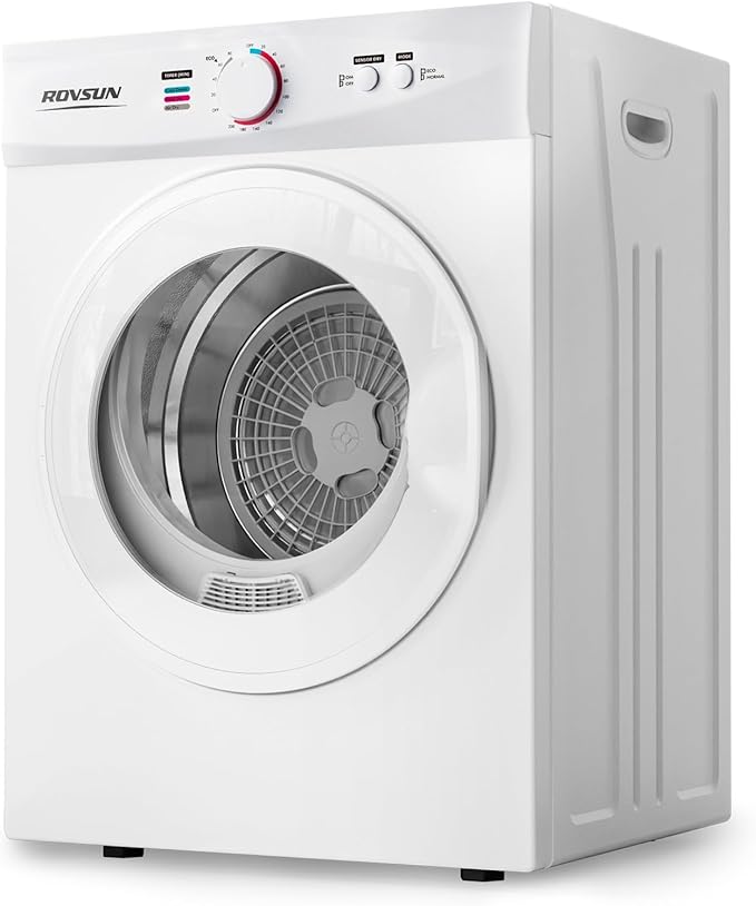 ROVSUN 1.8 Cu.Ft Portable Clothes Dryer, Front Load Dryer Machine, Compact