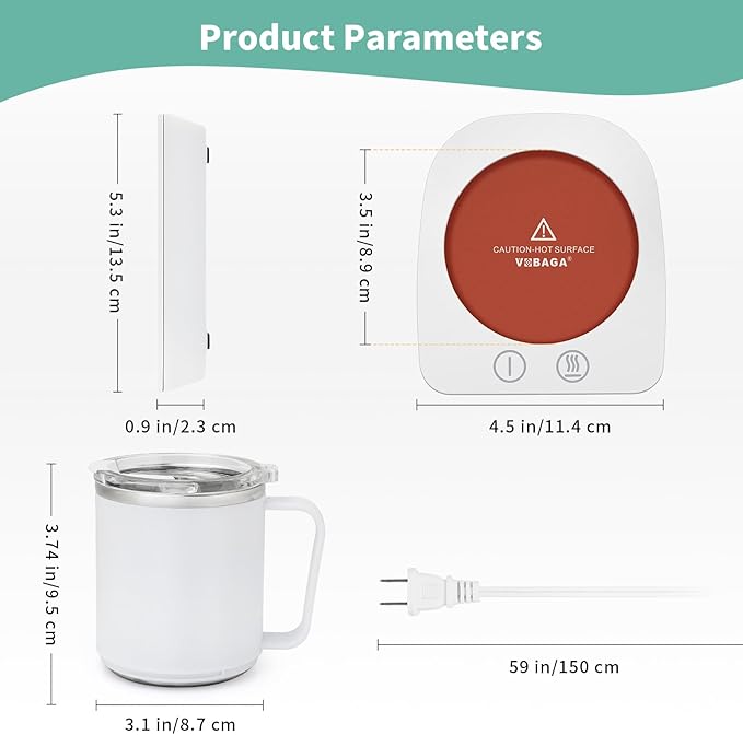 VOBAGA Mug Warmer, Coffee Warmer
