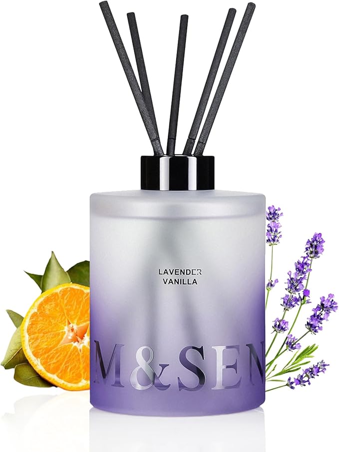 M&SENSE Lavender Vanilla Reed Diffuser Set