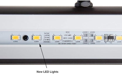 Cocoweb 14" Grand Piano Lamp, LED, Adjustable, Quality Lighting in Black, with Plug-in Adapter - GPLED14-7D