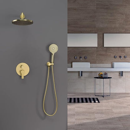 Iriber Shower System Wall Mounted Shower Faucet Mixer Set