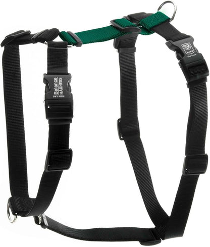 Blue-9 Buckle-Neck Balance Harness, Fully Customizable Fit No-Pull Harness, Ideal for Dog Training and Obedience, Made in The USA, Hunter Green, Medium