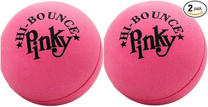 JA-RU Hi Bounce Pinky Ball (2 Balls) Rubber Bouncy Balls for Kids 976-2p | Solid Pink Massage Balls, Outdoor Playground Toys, Stress Relief Toy, Bulk Party Favors & Classroom Prizes