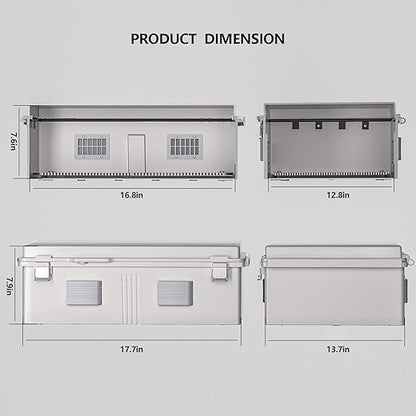 Electrical Junction Box, Ventilated Design, Cable Grommets, Indoor/Outdoor Use