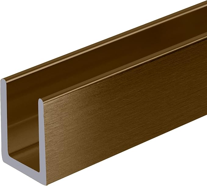 Brixwell SDCD38BBRZ-CCP48-XCP10 Brushed Bronze 3/8" Fixed Panel Shower Door