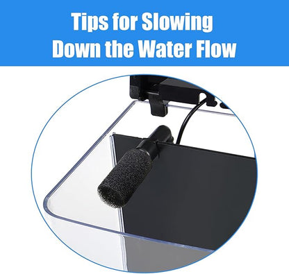 AQUANEAT Fish Tank, 1.2 Gallon Aquarium, Small Betta Fish Tank Starter Kit with LED Light and Water Filter Pump, Round