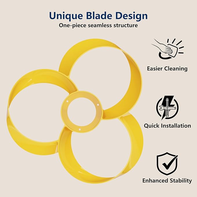 FANX 22 Inch Ceiling Fan with Light and Remote, Quiet DC Motor, Dimmable LED