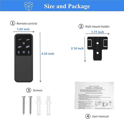 Replacement Remote for Westinghouse Ceiling Fan Remote 7787900 7788200