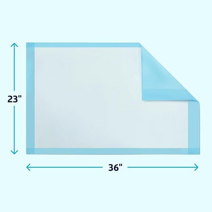 Medline Light Absorbency Underpad, 23" x 36", 50 Count, Disposable Bed, Furniture & Surface Protection, For Kids, Adults, Elderly, Puppy Pad, Changing Pad, Incontinence Pee Pad, Chucks