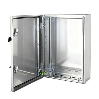 Electrical Enclosure 24x16x12, 304 Stainless Steel Enclosure IP66 Waterproof