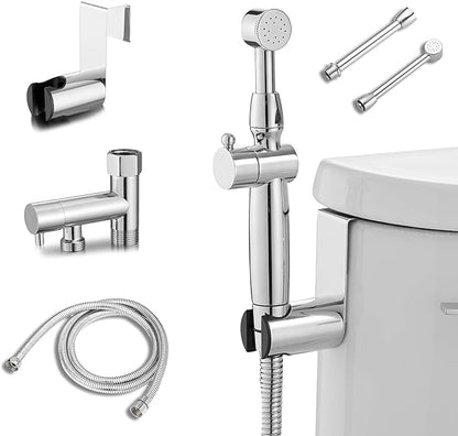 Chrome Handheld Bidet Sprayer Attachment