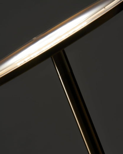 Brightech Sky LED Floor lamp for Living Rooms & Offices -Torchiere Super Bright , Dimmable, Tall Standing Lamp for Bedroom Reading - Gold Brass